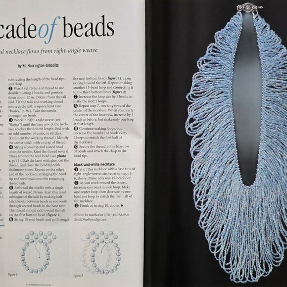 Bead And Button Magazine June 2001 Projects For Fashionable Jewelry And Accessor - Picture 15 of 16
